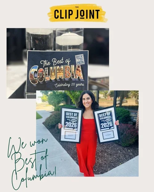 We have lots to celebrate this week!

The Clip Joint has won Best Salon and one of our stylists, @jennadoeshair won Best Hair Stylist in the Best Of Columbia 2026 competition!

Thank you to all of our amazing clients who support us endlessly!