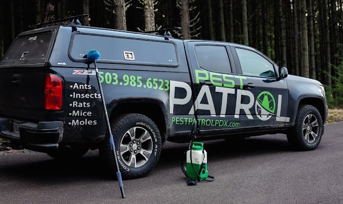 Black Pest Patrol Truck
